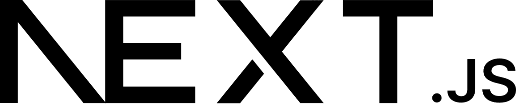 Logo Next.js – frameworku JavaScript do budowy aplikacji serwerowych i front-endowych