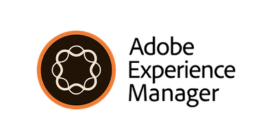 Logo Adobe Experience Manager – platforma CMS do zarządzania treściami cyfrowymi