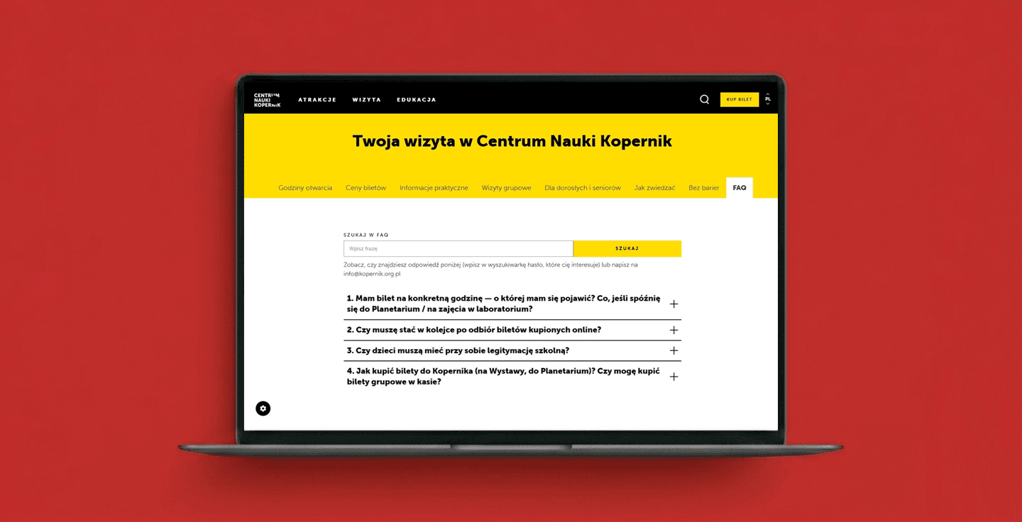 Centrum Nauki Kopernik case study Fabrity