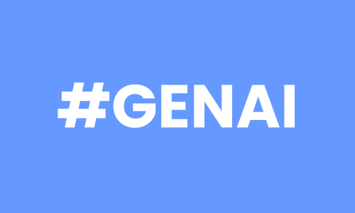 #GENAI – grafika do tematyki generatywnej sztucznej inteligencji